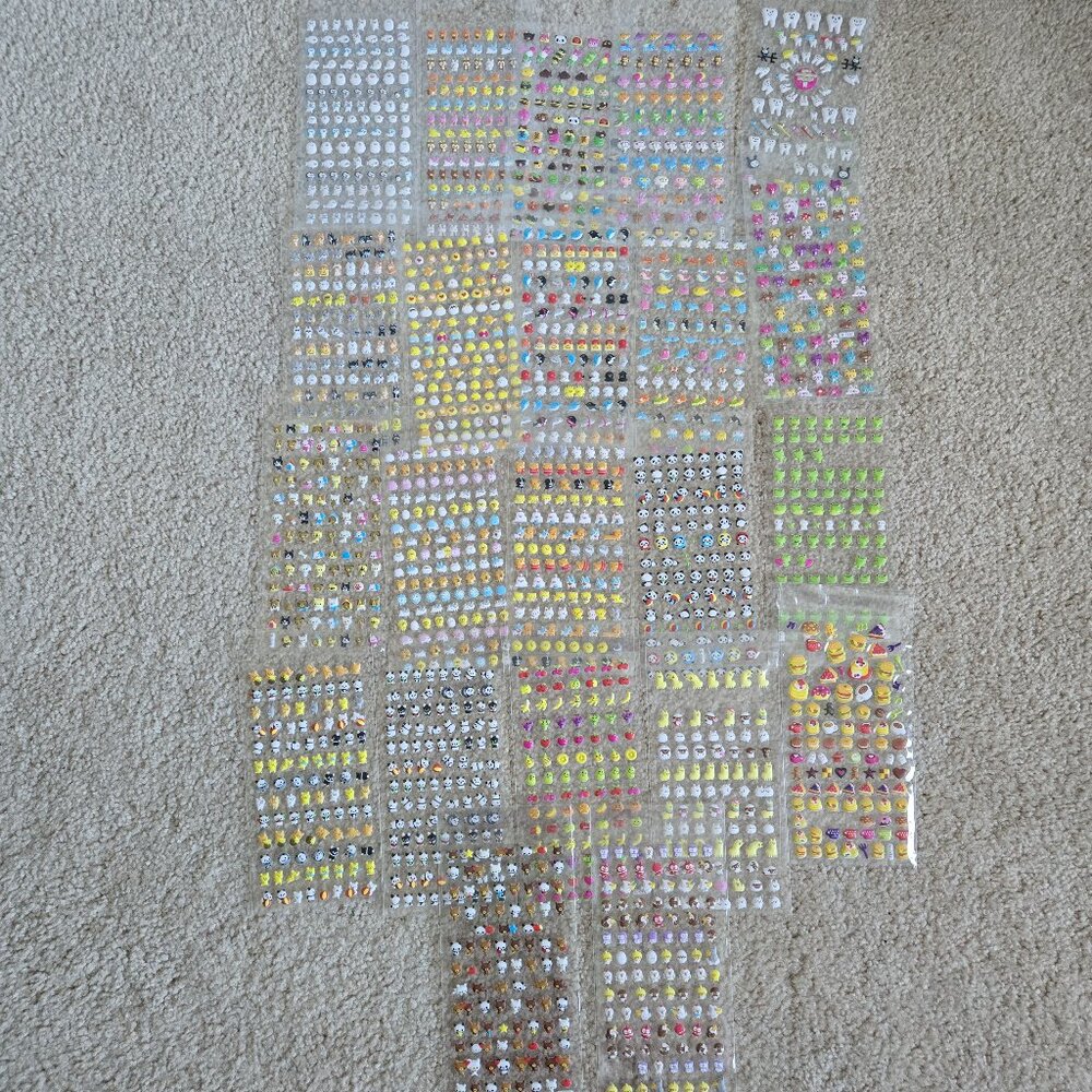 Puffy stickers bundle/ lot